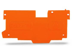 End and intermediate plate; 1.1 mm thick; orange
