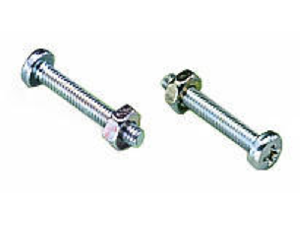 Fixing screw M2.5 x 16; and hexagon nut M2.5