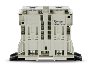 2-conductor through terminal block; 185 mmÂ²; suitable for Ex e II applications; lateral marker slots; with fixing flanges; POWER CAGE CLAMP; 185,00 mmÂ²; light gray