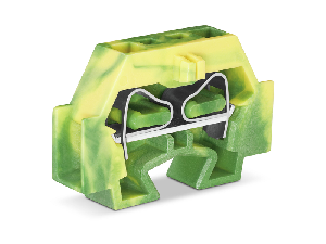 2-conductor terminal block; without push-buttons; without protruding snap-in mounting foot; for terminal strips with snap-in mounting feet; 4 mm˛; CAGE CLAMP®; 4,00 mm˛; green-yellow 2-conductor terminal block; without push-buttons; without protruding snap-in mounting foot; for terminal strips with snap-in mounting feet; 4 mm˛; CAGE CLAMP®; 4,00 mm˛; green-yellow