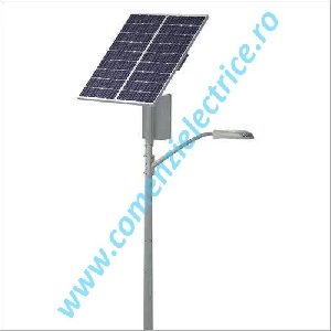 Stalp de iluminat 7m cu panou fotovoltaic Stalp de iluminat 7m cu panou fotovoltaic