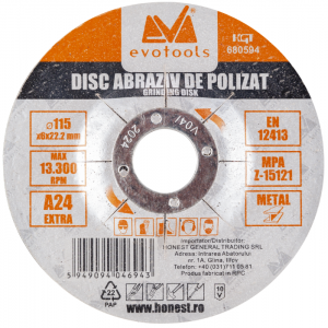 DISC ABRAZIV DE POLIZAT A24 EXTRA / 125X6MM DISC ABRAZIV DE POLIZAT A24 EXTRA / 125X6MM