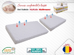 Set saltele MyKids Cocos MyDreams II 120X80X08(cm) + 50X80X08(cm) 00081368 Set saltele MyKids Cocos MyDreams II 120X80X08(cm) + 50X80X08(cm) 00081368