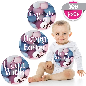 Produs digital Baby Milestone design 100 stickere pentru fotografierea bebelusilor -- Instant Download