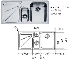 Chiuveta incorporabila Franke DESIGN PLUS ARX 654 Chiuveta incorporabila Franke DESIGN PLUS ARX 654