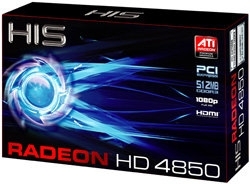 Placa video HIS Radeon HD 4850 512MB DDR3 PCIe