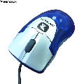 Mouse optic mini Serioux Rainbow 580 USB Transparent Blue