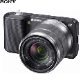 Aparat foto digital Sony Exmor NEX-3KB 14.2 MP Black + SEL 1855