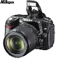 Camera DSLR Nikon D90 18-105  12.3 MP  Black