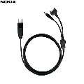 Cablu de date si incarcare Nokia CA-70  3.5 mm cu adaptor Pop-port