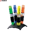Textmarker Stabilo Luminator  4 culori/set + suport de birou