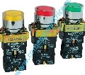 Buton EL 2-BW3471 comanda Rosu cu led semnalizare 230V