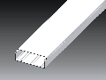 Canal cablu PVC+capac, 3 comp, 180x60, alb Kopos