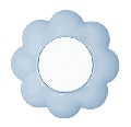 Intrerupator 16a alb-bleu floare