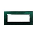 Placa ornament 6 module Green Sevres Bticino Axolute