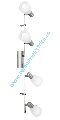 Spot BENITA, E14 4x7W, Corp de iluminat