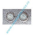 Plafoniera ROW 2 MR16 downlight gri argintiu