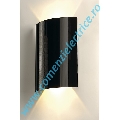 Lampa de perete SAIL WL 2 negru 2x3W LED alb cald
