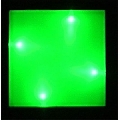 Dala luminoasa verde 10 x 10 cm din seria BulletProof