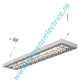 LONG GRILL 2x54W lampa pendul  argintiu
