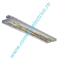 LONG GRILL 2x54W plafoniera argintiu