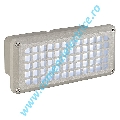 Aplica BRICK MESH LED gri argintiu alb LED