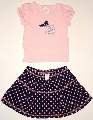 Tricou roz cu fustita - 12611A 12611A