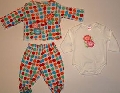 Set de pijamale bebelusi cu buline colorate- 14312 14312