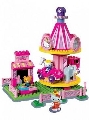 Set constructie Unico Plus Hello Kitty Parc de distractii cu carusel 75 piese SOLUN8687