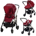 Carucior copii 3in1 Trio Loola2 Raspberry Red - BCT1964 BCT1964