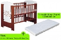 Patut fara sertar Teddy With Stars Cires + Saltea Multistrat 9cm - MYK00004623 MYK00004623