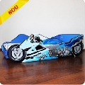 Pat copii 2-12 ani Motocicleta Blue - PC143 PC143
