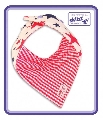 Baveta Doublez Red&Blue Stars/Red Gingham