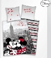 Lenjerie de pat Minnie and Mickey Mouse Love New York - ZBR18114
