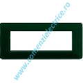 PLACA (RAMA) ORNAMENT BTICINO MATIX, 6 MODULE, SMARALD