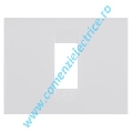 PLACA (RAMA) ORNAMENT GEWISS CHORUS GEO, 1 MODUL, ALB
