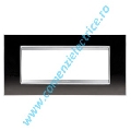 PLACA (RAMA) ORNAMENT GEWISS CHORUS LUX METAL, 6 MODULE, GRI PISTOL
