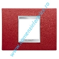 PLACA (RAMA) ORNAMENT GEWISS CHORUS LUX PIELE, 2 MODULE, RUBIN