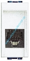 PRIZA TELEFON RJ11 CONECTOR AMP 1 MODUL ALB LIVING LIGHT BTICINO