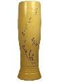 Vaza decorativa din ceramica, de culoare galbena