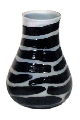 Vaza zebra decorativa cilindru