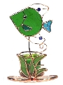 Suport lumanari verde