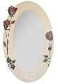 Oglinda decorativa Rose Craquelle