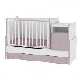 Mobilier transformabil din lemn Trend Plus Lorelli, White / Cappuccino