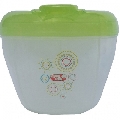 Recipient dozare lapte praf 3 compartimente capac rotativ R0539 Primii Pasi, Verde