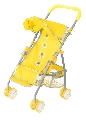 Jucarie Carucior sport pentru papusi 8816 Bertoni, Yellow