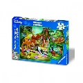 Puzzle Bambi, Baloo si Simba 3 x 49 Piese Ravensburger,