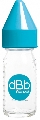 Biberon sticla 110ml Regul Air cu tetina anticolici din silicon 0-4m dBb Remond, Turquoise