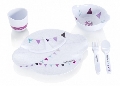 Set complet pentru hranire Party Lunch Babymoov, Roz