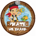 Semn de avertizare Baby on Board Disney Eurasia, Pirate Jake
